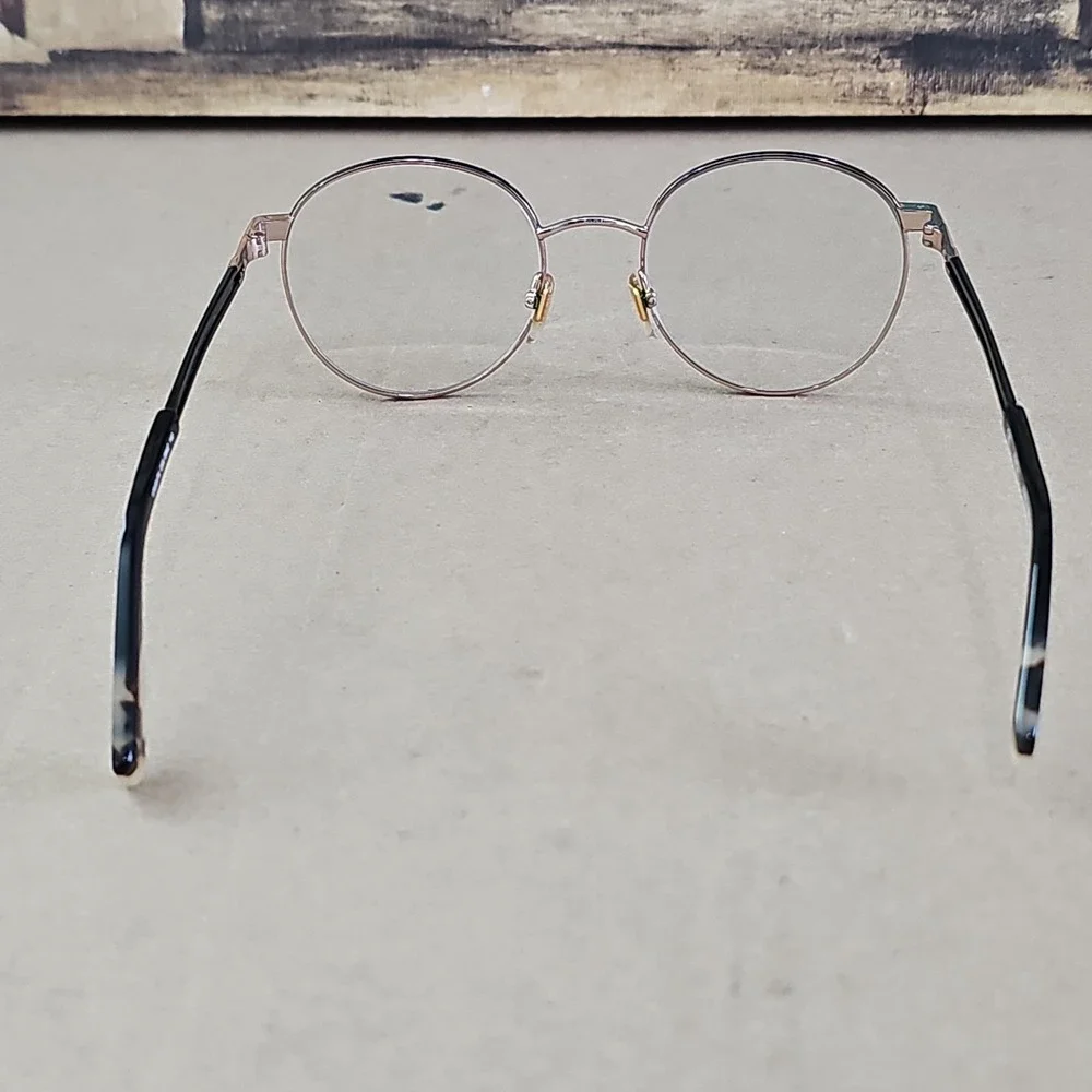 Furla VFU617K Round Eyeglasses Gold Black 50-19-140 Col.08MZ Frames